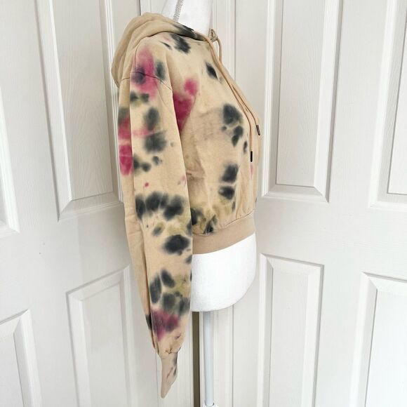 AFRM Sand Crumble Cotton Tie Dye Hoodie Small MSRP $68 - Picture 3 of 6